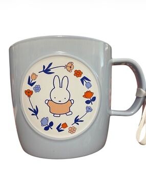 Miffy Light Blue and Cream Ceramic Mug with logo Brand new with tag